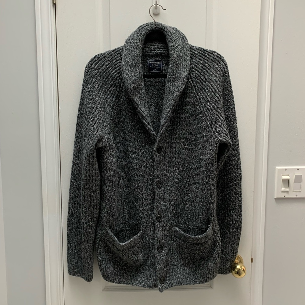 ABERCROMBIE & FITCH | Marled Shawl Cardigan Sweater